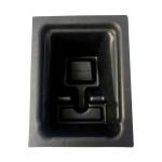 ODM Colored Paper Trays , Recycled Cardboard Packaging With Black Fiber