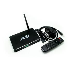 China Black A9 Amlogic S905X Quad Core ARM Coretex-A53 2G/16G Android 6.0 Marshmallow TV Box factory