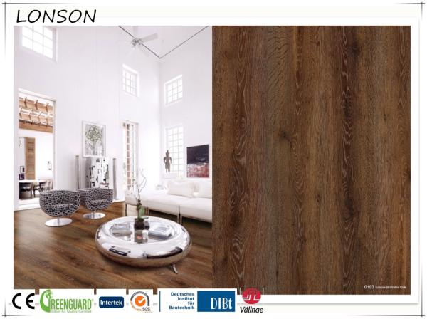 4.0mm Click sound proof luxury Vinyl Flooring LVT PVC flooring