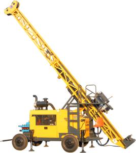 China 1000m Wheel Type Full Hydraulic Core Drilling Machine factory
