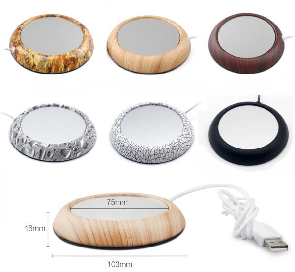 Safety USB Heating Cup Mat Electric Warm Cup Mat Logo Customized