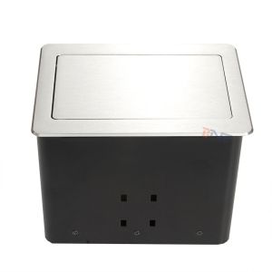 Conference solution drawing silver aluminum alloy desk power socket outlet