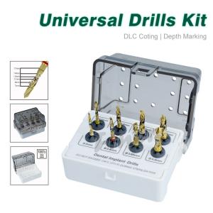 China Dental Drill Kit 8 Pieces Implant Surgical Drill Gold Implant Tools factory