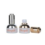 20ml White Cylindrical Smooth Glass Bottle With Golden/Silver Drop For Empty
