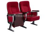 Soft Fabric Chairs For Church Halls With Paint Plate Back / Wooden Armrest