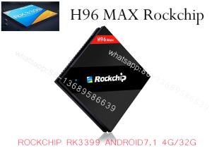 China H96 MAX RK3399 Hexa Core 2.0Ghz 4K TV BOX Android 7.1 4GB/32GB Type-C USB3.0 AC WIFI 1000M LAN Bluetooth factory