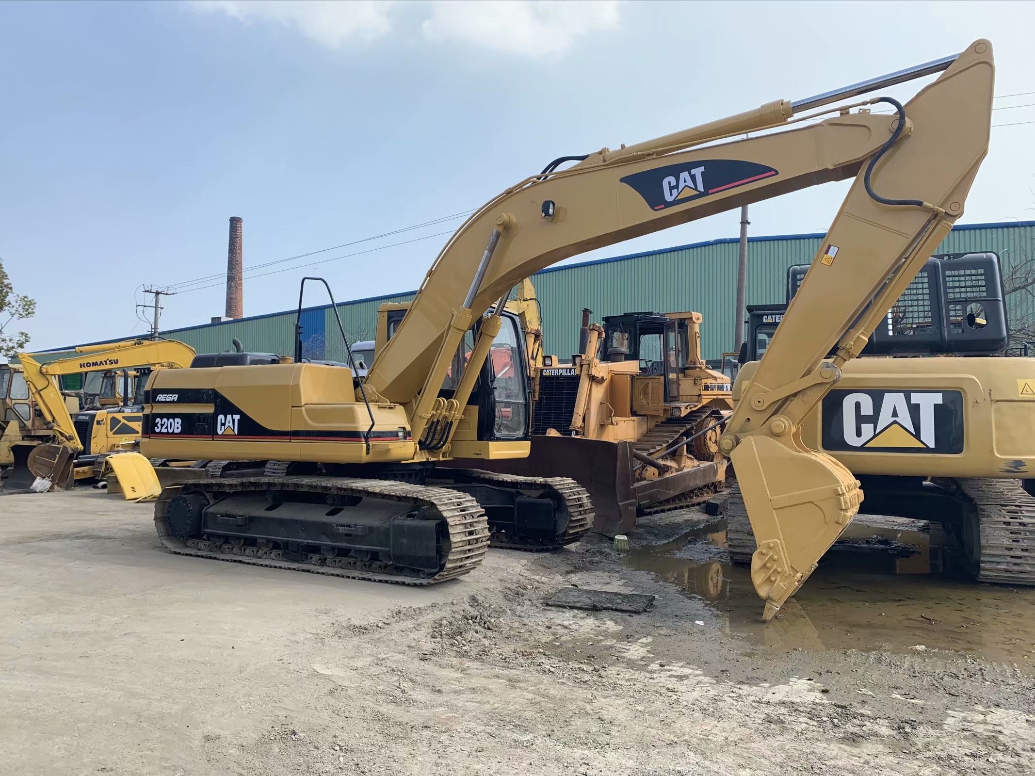 High Strength 320B Used CAT Excavator Safety Operation 20 Tons Excavator