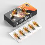 CNC Fuego Stainless Steel Round Shader Tattoo Needles Single Use Magnum Needle