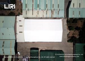 China 18x30m Temporary Warehouse Structure With White PVC Fabric factory