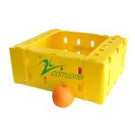 Reusable Vegetable Corrugated Boxes 2mm-11mm Thickness Yellow Green