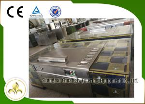 China 10 Seats Electromagnatic or Induction Heating Japanese Teppanyaki Grill Table Rectangle Shape factory