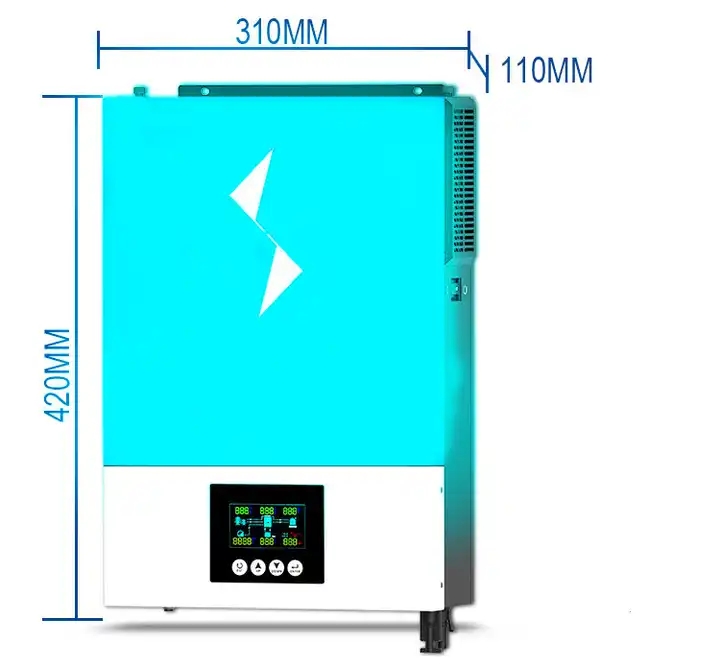 3600W 6200W With Batteries Hybrid Inverter 6.2Kw 120A Mppt Solar Charger Pure Sine Wave Hybrid Home Power Solar Inverter