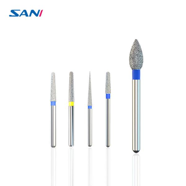 Dental Polish Bur Stainless Steel 11mm FG Diamond Bur Set For High Speed