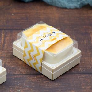 China Biodegradable Bread Pastry Dessert Takeaway Boxes OEM ODM Swiss Roll Cake Packaging factory