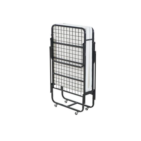 Easy Removal Black Hotel Single Bed Mattress Metal Foundation Folding Bed Frame