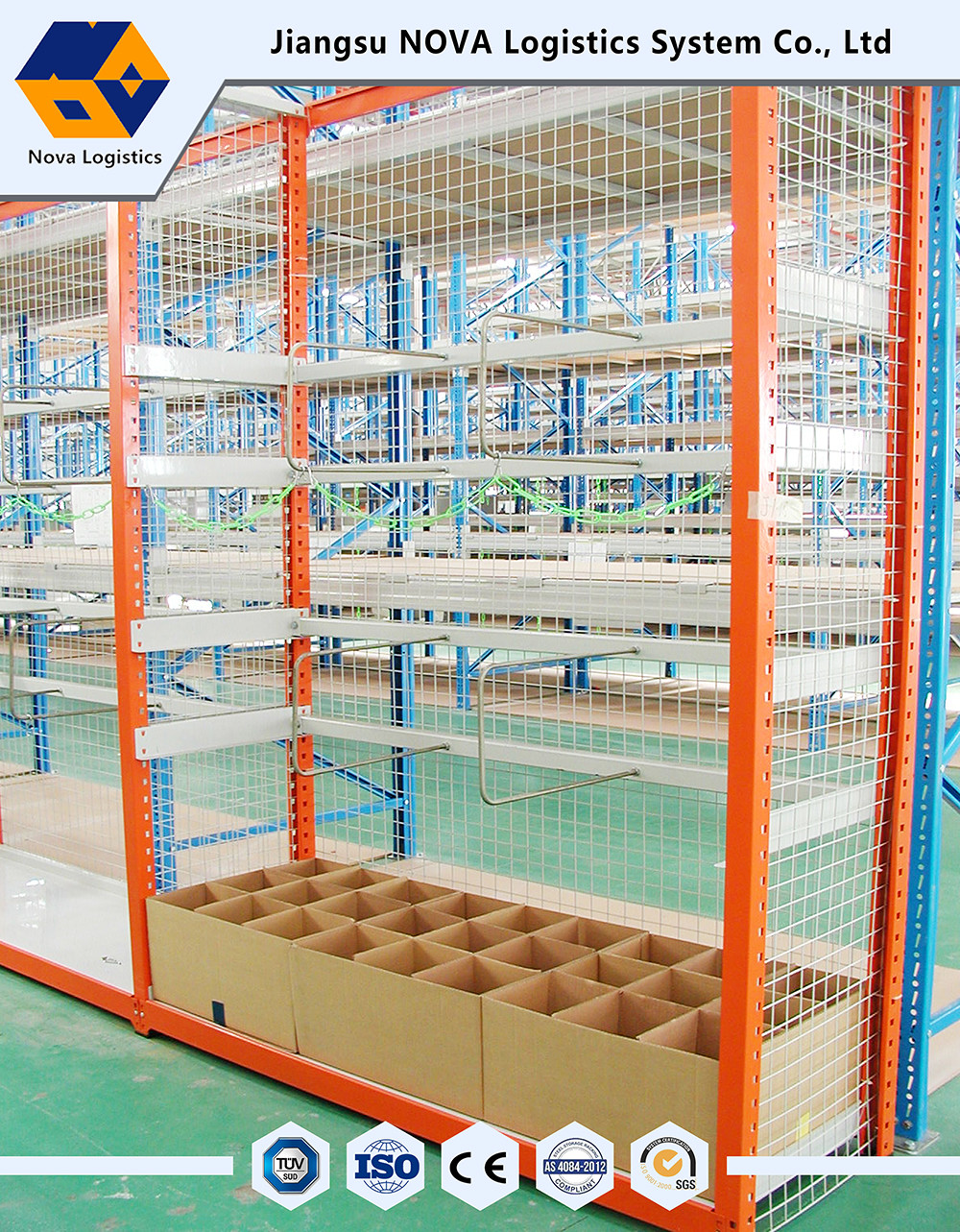 Anti Slip Medium Duty Shelving Recyclable For Outdoor / Inside Warehouse