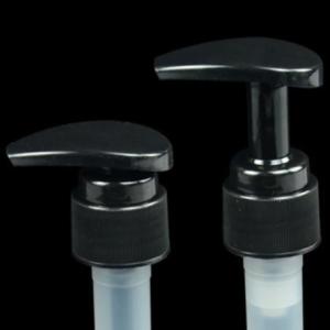 China Leakproof PP Ribbed Airless Cosmetic Lotion Pump 2.5CC Output With Outer Spring factory