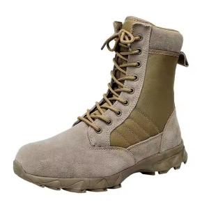 China Tactical Footwear Leather And Nylon Fabric Comfortable Training Shoes factory