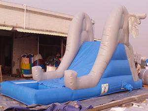 China Commercial Inflatable Water Slide Pool For Kids Amusement Games factory