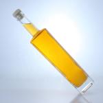 700ml High Flint Round Shape Liquor Glass Bottle with Custom Logo and Cork Top