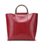Genuine Cow Leather Handbags for Women Simple Tote Bag Cowhide Daily Bags