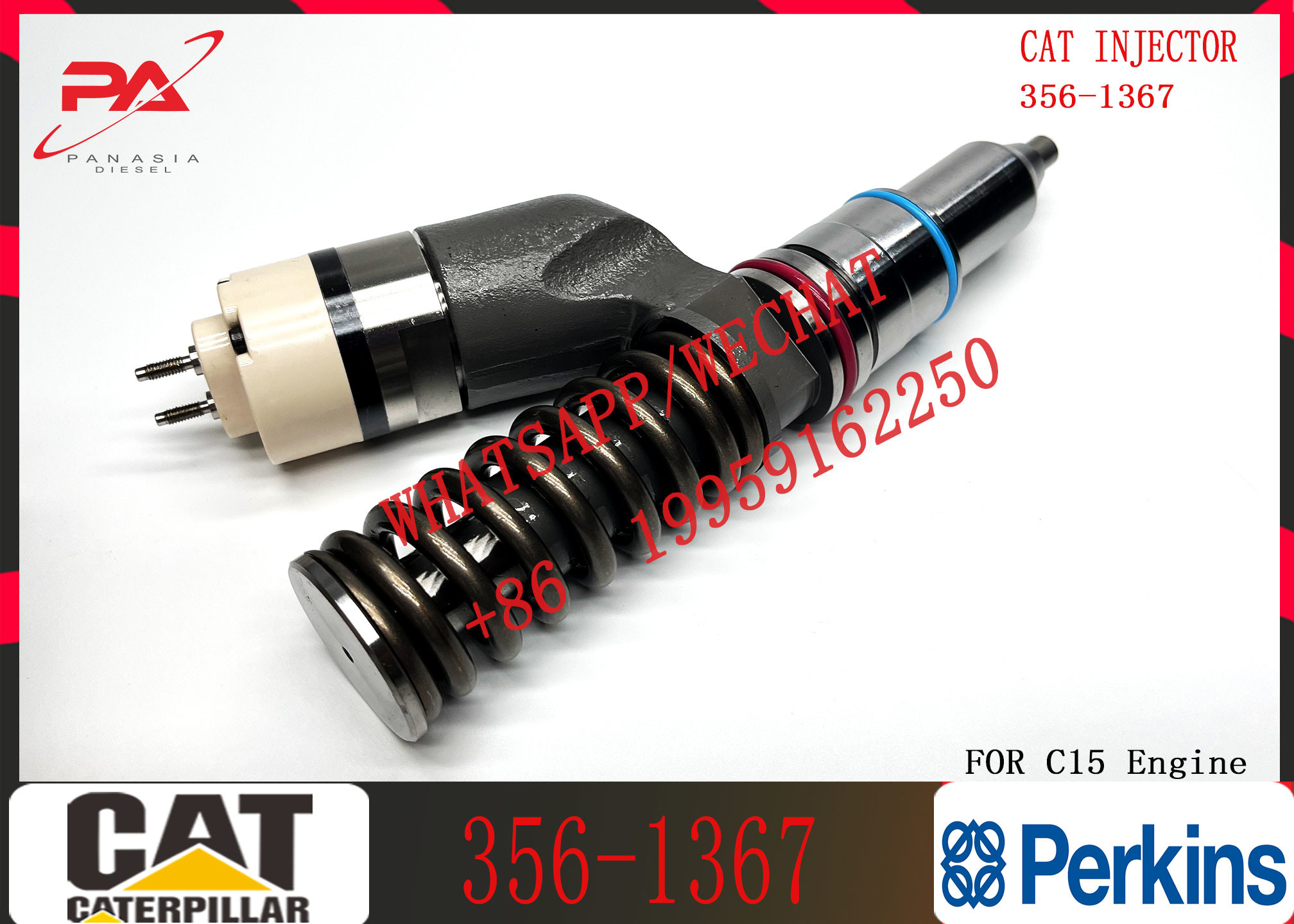 Common Rail Injector Fuel Injector 244-7716 294-3500 253-0619 356-1367 10R-3266 20R-2284 For C15 C18 Excavator