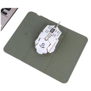 China Foldable Leather Fast Charging Mouse Pad , Ultralight Keyboard Mat For Desk factory