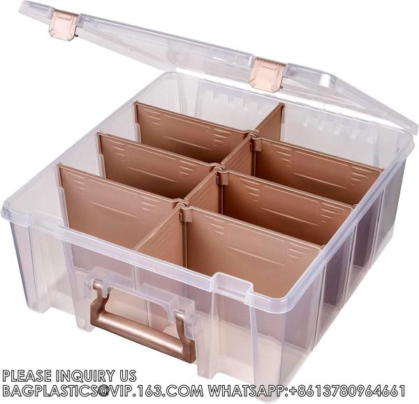 Super Satchel Double Deep, Portable Art & Craft Organizer With Handle, Plastic