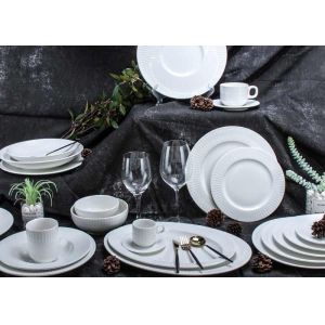 OEM ODM Available Thick 16Pc 20Pc Ceramic Dinnerware Set