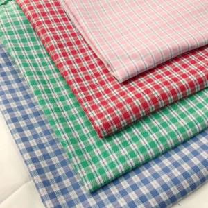 China Check Shirt Yarn Dyed Plaid Cotton Fabric Brushed Tartan Woven factory