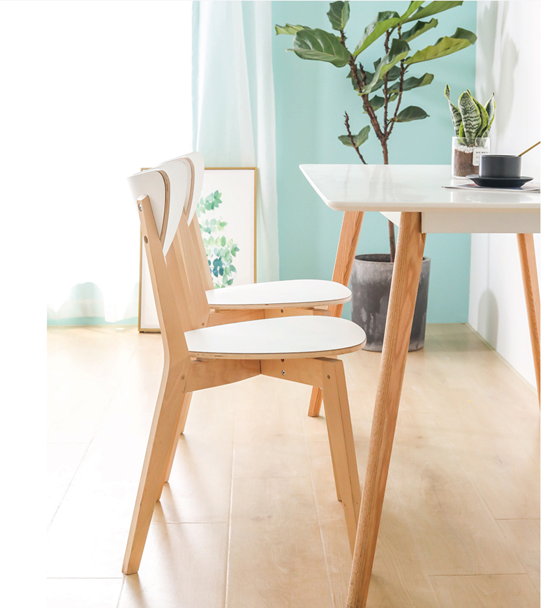 Solid Wood Junior Dining Chair for Dining Room Furniture made of Birch Ecological Board