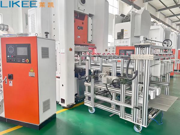 4 Ways Disposable Aluminium Foil Pan Making Machine 12000 Pcs/hour Output