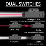 650nm Red Airsoft Tactical Laser Waterproof 800 Lumens Flashlight