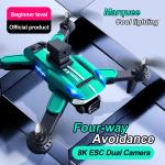 Aluminum Alloy 2024 K8 Drone Dual Camera Four-axis Folding Aircraft with
