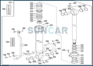 China DEERE-4654421 Boom Cylinder Seal Repair Kit for DEERE 225DLC factory