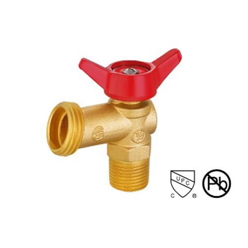 Heavy Duty Hose Bibb Valves Male Threaded Brass Ball Valve With Aluminum Alloy