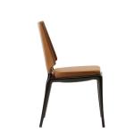 Light Weight Contour Fiberglass Dining Chair For Home Furniture Customized Size