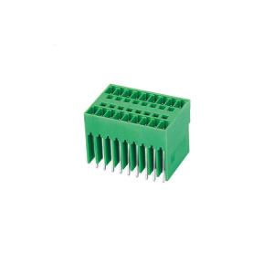 China Electrical 2P - 24P Pole 3.81 PA66 Screw Terminal Block factory