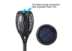 China Bright Warm White Garden Flame Solar Torch / Outdoor Solar Torch Lights 2500mA Battery factory