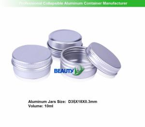 China 10ml Cosmetic packaging face care face body cream Empty Aluminum Jars factory