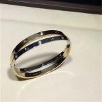C Double ring bracelet Love bracelet, 18K gold. With a screwdriver. Jewelry