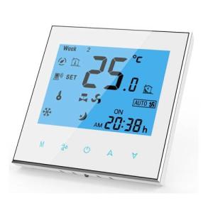 China Room Chilled Water Fan Coil Unit Thermostat With BMS Modbus RS485 TF-703 Series factory