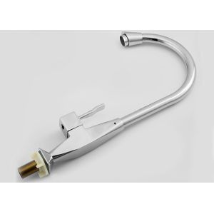 SUS201 Sink Single Handle Faucets With Chrome Plated Finishing