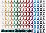 100*200cm Decorative Chain Door Fly Screen Apricot Color 20.4mm Hook
