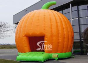 China Halloween Pumpkin Inflatable Bounce Houses For Kids Party Outdoor Use factory
