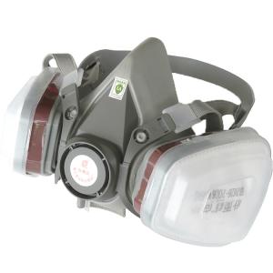 China Gray KN95 Reusable Silicone Respirator For Dust Protection And Gas Mask Functio factory