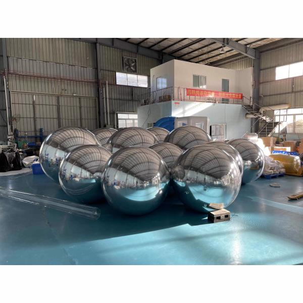 Custom PVC Christmas Large Mirror Ball Colors Outdoor Decorative Inflatable