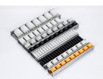 Industrial Roller Track Flow Rail ABS Plastic WheelsFor Warehouse Shelf Rack