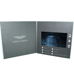 VIF Free Sample Customized printing 7 inch lcd HD screen video brochure bult in
