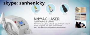 China portable SALON EQUIPMENT laser nd yag 1064nm instrument for tattoo / birthimark / mole factory
